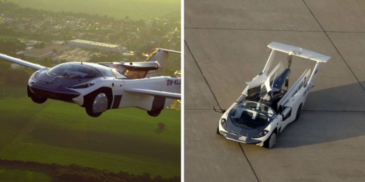 Bir neçə dəqiqə ərzində təyyarəyə çevrilən avtomobil uçuş icazəsi aldı.