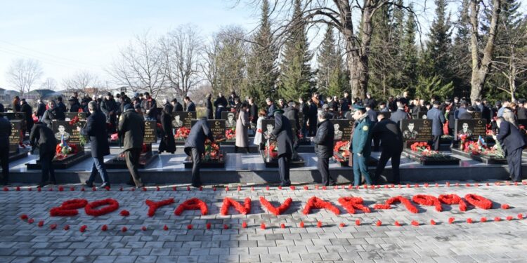 Azərbaycanın şimal-qərb bölgəsində 20 Yanvar şəhidlərinin xatirəsi anılıb